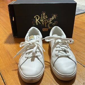 Keds White Sneakers with Floral Design